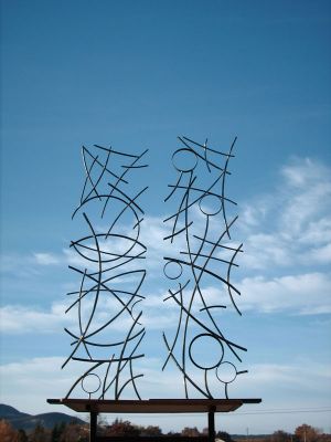 Iron sculpture, Lines of Energy