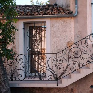 Rambarde grille fer-forgé