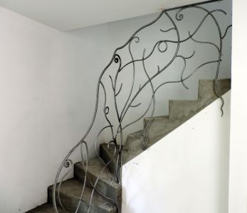rampe escalier fer forgé contemporain 