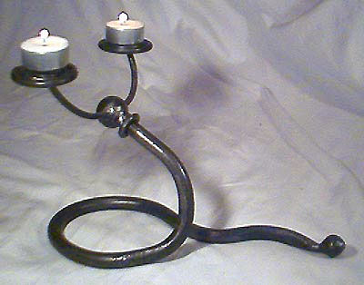 Table candle holder, iron